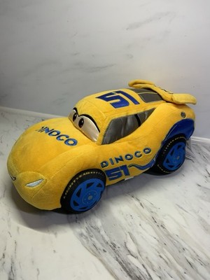 Disney Store Pixar Cars Dinoco 51 gelb Cruz Ramirez 14 Zoll Stofftier Plüschtier