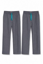Lot of 2 FIGS Technical Collection Gray Scrub Pants Women's Size M Stretch