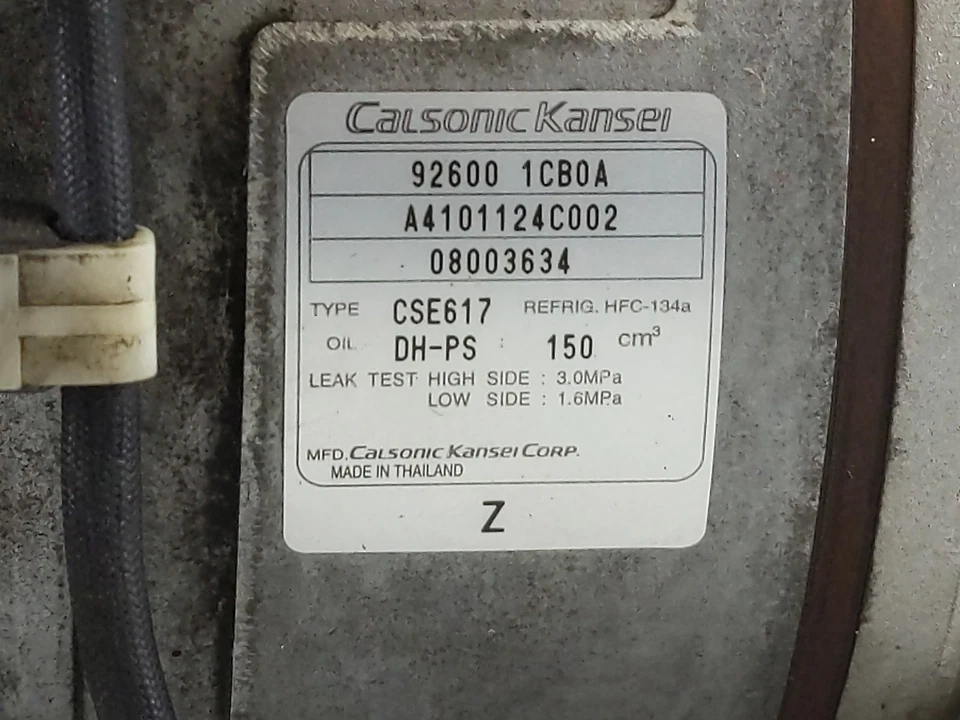 2009-2012 Infiniti Fx35 Air Conditioning A/c Ac Compressor Oem MZZ1O - Image 2 of 4