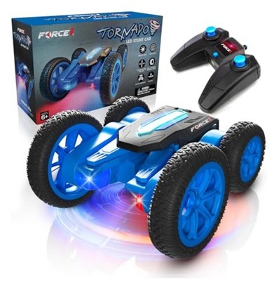 LED RC Stunt Car Double Sided 4WD Off Road 360 Flips Rechargeable Battery