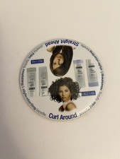 Frizz Ease Straight Ahead Curl Around Pin Back Button P98