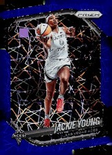 2025 Panini Prizm WNBA #23 Jackie Young Blue Velocity Prizm