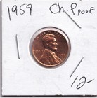 1959 Proof Lincoln Memorial Penny 1c Coin Beautiful Condition #1999 — photo 1