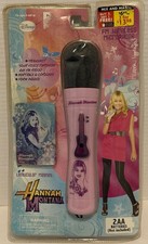 NEW Disney Hannah Montana Microphone FM Wireless Portable  Hologram Card NOS