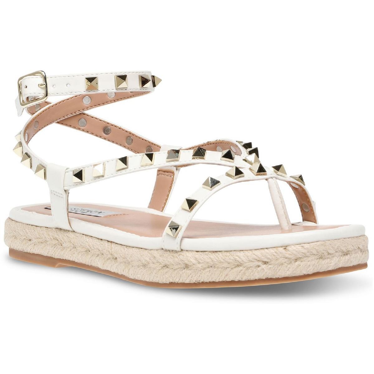 Белые босоножки на плоской подошве Steven New York Womens Summit 8 среднего размера BM BHFO 3166 7990₽