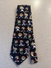 Vintage 90 s Looney Tunes Taz Necktie Golf Baseball Football Basketball Hockey