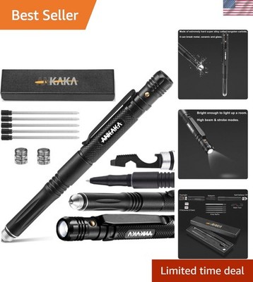 The Most Loaded 6-in-1 Tactical Pen: Solves Other Brands' Weaknesses,Self Def...