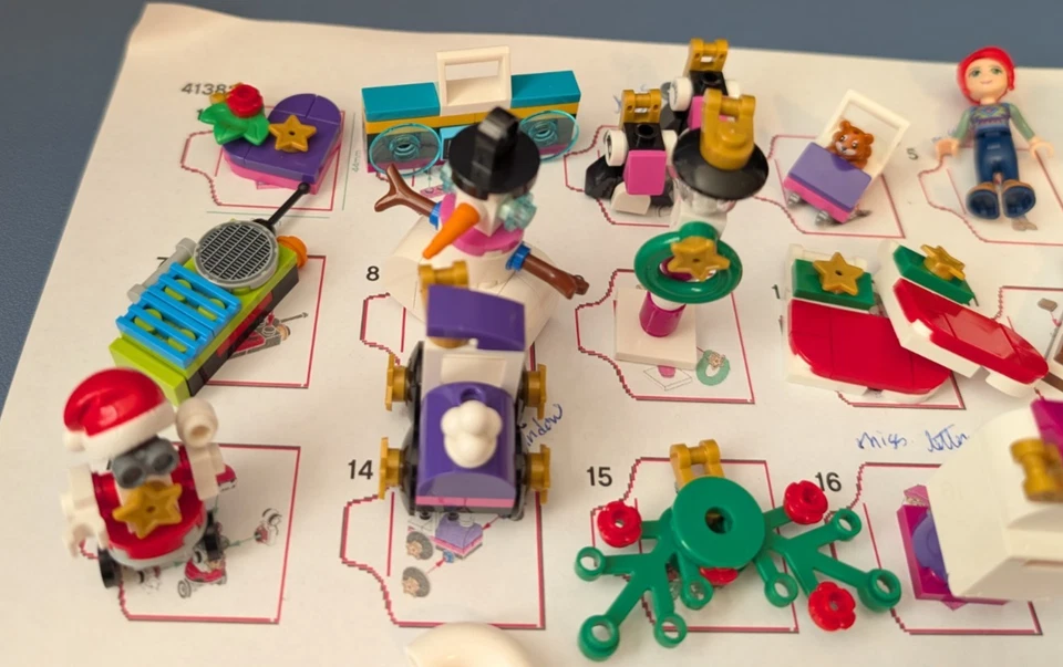 21 Complete Items - 3 Partial from Lego 41382 Friends Advent Calendar 2019 - Image 4 of 4