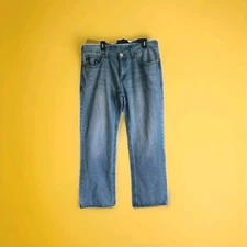 Men's True Religion Blue Jeans Section Bobby Big T World Tour 40×35 See Details 