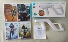 Nintendo Wii Zapper (boxed) & 4 game bundle. Links Crossbow & Call of Duty