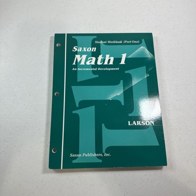 Saxon Math 1 An Incremental Development Workbook Set 2001 Nancy Larson
