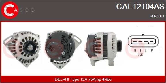 Casco Generator CAL12104AS FüR Renault-image