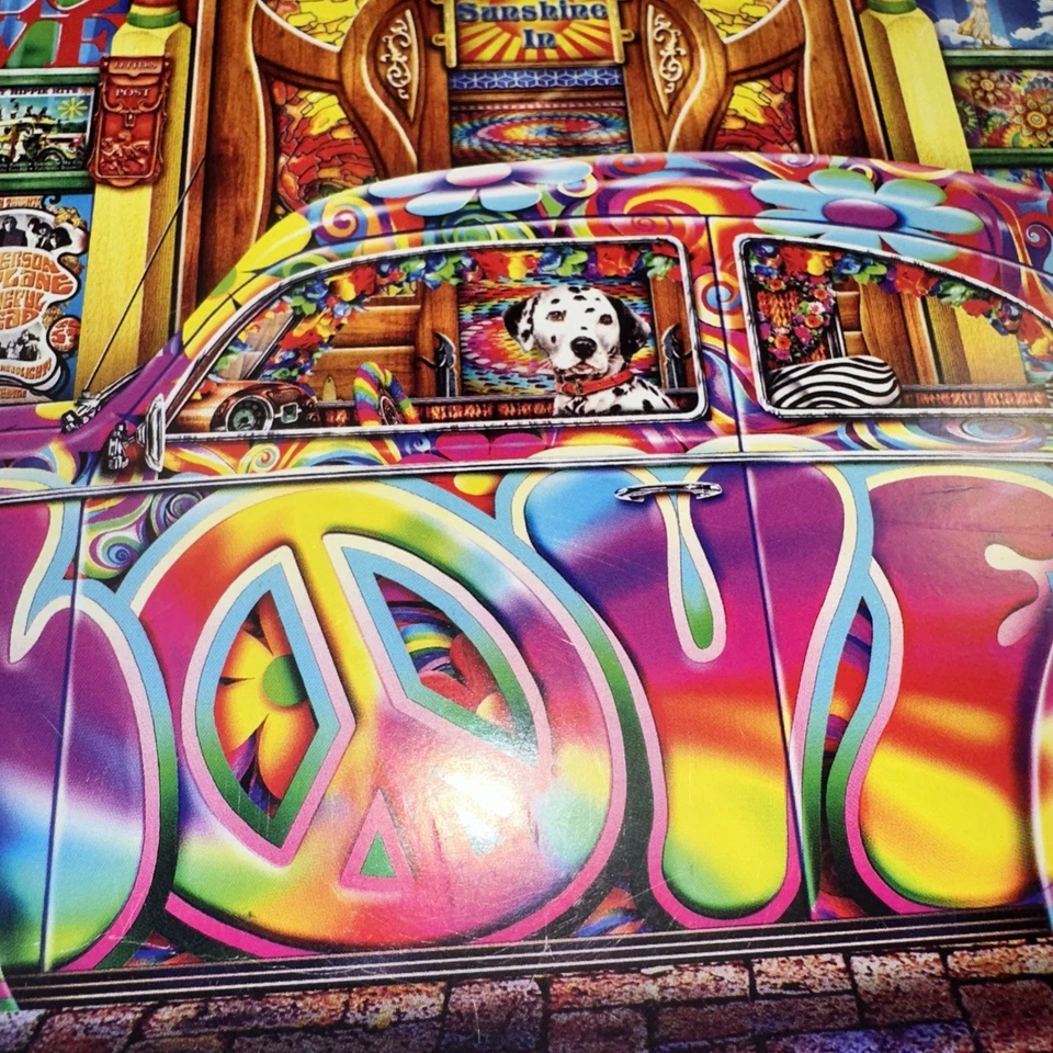Springbok 1000 Piece " The Happy Hippy Shop "  Jigsaw Puzzle COMPLETE - Image 2 of 4