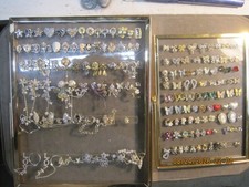 Ancien cadre présentoir échantillon nail art CHARMS salon étui mural LOT DE 2
