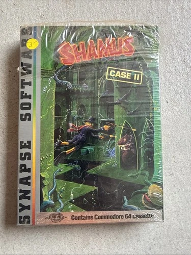 commodore 64 shamus case ii synapse software Cassette W/ Cassette
