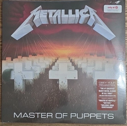 Metallica - Master Of Puppets - Black Vinyl LP + Sticker - New  & Sealed