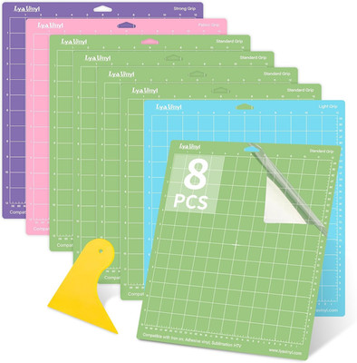 Vinyl-Schneidematte Set 8 Stück für Cricut Explore Air & Maker Modelle