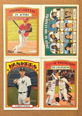 2021 Topps Heritage - BASE 1-250 You Pick / Choose Complete Your Set