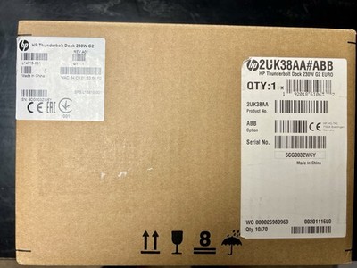 HP Thunderbolt Dock 230W G2 Docking Station - Schwarz Top