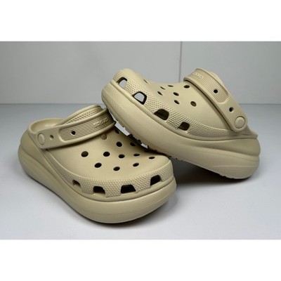 CROCS Unisex Classic Crush Clogs Bone Beige Size M5 W7 NWT #032SA