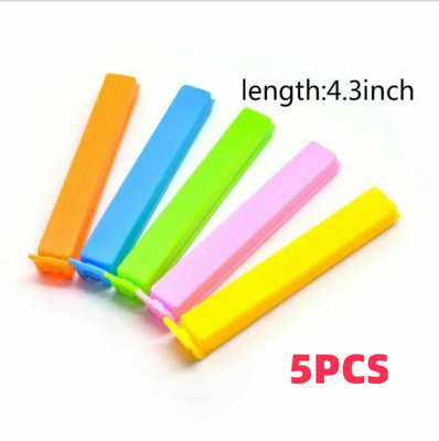 5Pcs Large Bag Clip Sealing Chip Clip Kitchen Storage Food Snack 4.3''