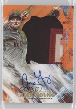 2020 Topps Inception Orange 19/25 Alex Young #IAJP-AY Jumbo Patch Auto 4wf