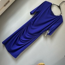 Vince Camuto NWT midi dress cob cobalt purple women's size 8