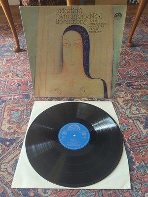 MARTINU SYMPHONY NO 1 VINYL RECORD INVENTIONS VACLAV NEUMANN SUPRAPHON 4 10 2166