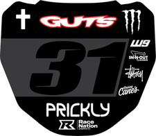 Targa anteriore ODI DH mountain bike personalizzata spessore GRAFICA Surron Talaria 57