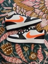 Nike Court Borough Low 2 GS Kids Shoes White Orange BQ5448-114