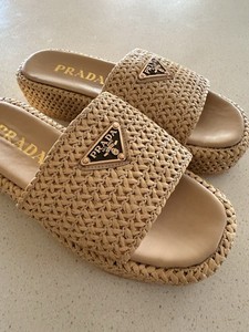 Prada Raffia Sandals | eBay display picture 1