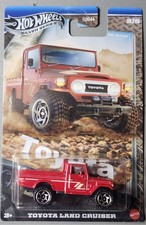 Toyota Land Cruiser in Red : Toyota Series 2025 by Hot Wheels Silver : JCB73