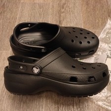 Crocs Womens Platform Clogs Black Size 5 UK  New with Tags and bag
