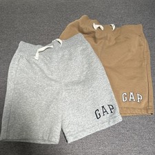 Gap Kids Boys Lot Of 2 Shorts With Pockets Size Medium Gray Khaki EUC