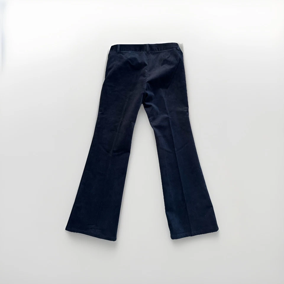 Pantalones para mujer Theory Flare talla 8 marrón pana tiro bajo corte acampanado Foto 2 de 4