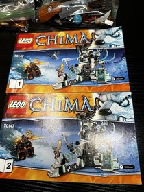 Lego Chima Sir Fangar&rsquo;s Ice Fortress 70147 100% Complete W Manual No Box A3