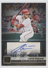 2019 Chronicles Panini Signatures Gold 47/49 Carter Kieboom #PS-CK Auto 4f5