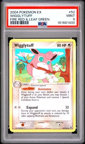 2004 POKEMON EX FIRE RED & LEAF GREEN #52 WIGGLYTUFF PSA 9