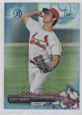 2017 Bowman Draft Chrome Sky Blue Refractor 205/399 Scott Hurst #BDC-126 1e0