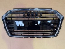 FRONT BUMPER RADIATOR GRILL AUDI A3 8V 2017-2020 GLOSS BLACK OEM 8V3853651B