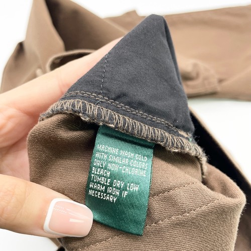 LAUREN Ralph Lauren Womens 10 Capri Pants Medium Brown 100% Cotton Chino - Picture 10 of 11
