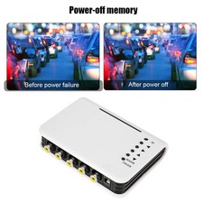 CCTV Video Quad Splitter Switcher Camera Processor System Kit 4 Channel