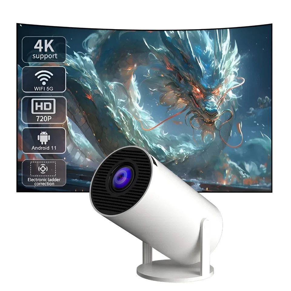 HY300 PRO Magcubic 4K Projector Smart HD Wifi Bluetooth HDMI Android Office Home - Image 2 of 4