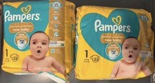 Image of Pampers Premium Protection New Baby Newborn Size 1 - x 2 Packs (44 Nappies)
