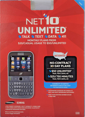 Samsung S390G No-contract Pre-paid Cell Phone Net10 Wireless