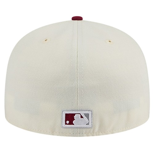 Men's New Era Cream Philadelphia Phillies Cooperstown Collection Chrome 59FIFTY - 第 4/6 張圖片