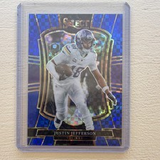 Panini 2025 Select Justin Jefferson Blue Prizm Premier Level #163 /175 Vikings