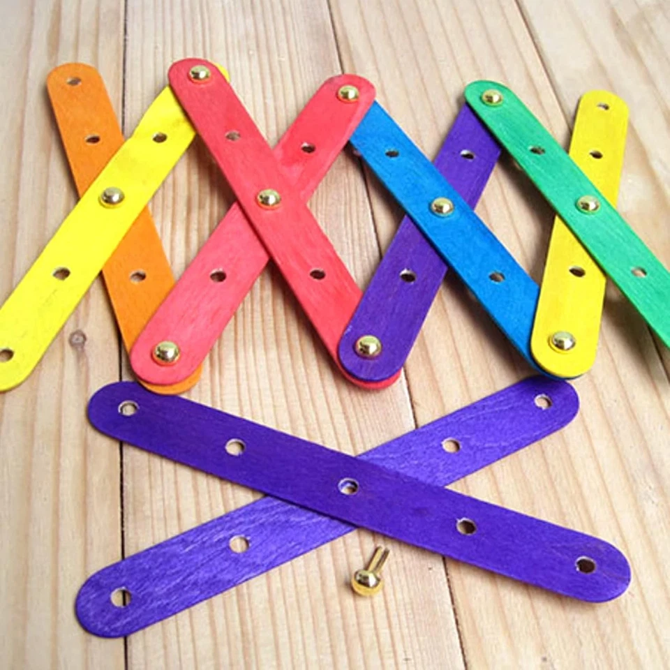 200 Pieces Paper Fasteners Brads Round Metal Paper Brass Fasteners Brads For Pap - Image 3 of 4