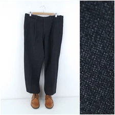 Mens Trousers 35 Waist 26 Leg Dress Suit Office Grey Pants Slacks