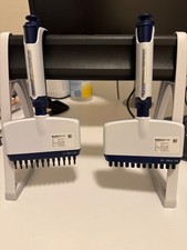 Set of Two Rainin 12 Multi-Channel Pipet Lite XLS Pipettes 2-20 uL  20-200 uL